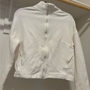White zip up